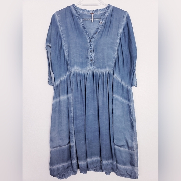 Free People Rowan Mini Shift Dress - Picture 2 of 8